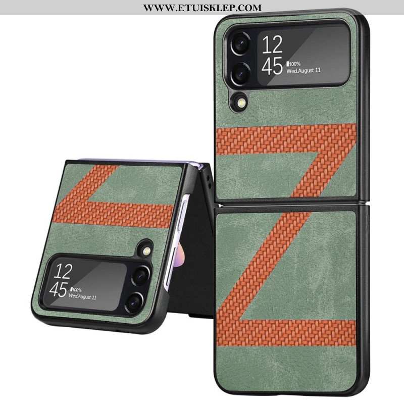 Etui do Samsung Galaxy Z Flip 4 Etui Folio Stylowa Skórzana Konstrukcja Z